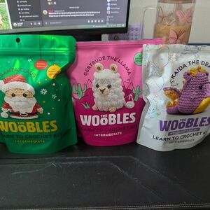 Crochet Kit - Santa Claus, Gertrude the Llama, Kaida the Dragon